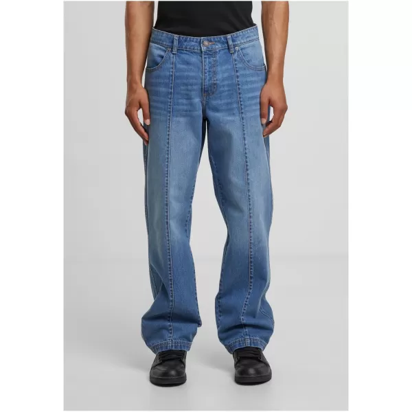  Férfi farmer URBAN CLASSICS TB7605 KÖZÉP MÉLYKÉK MOSOTT 