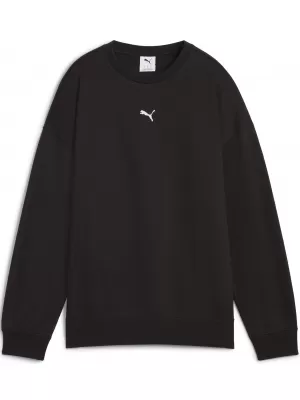 Női pulóver PUMA ESS OVERSIZED CREW FL 68540001 PUMA FEKETE