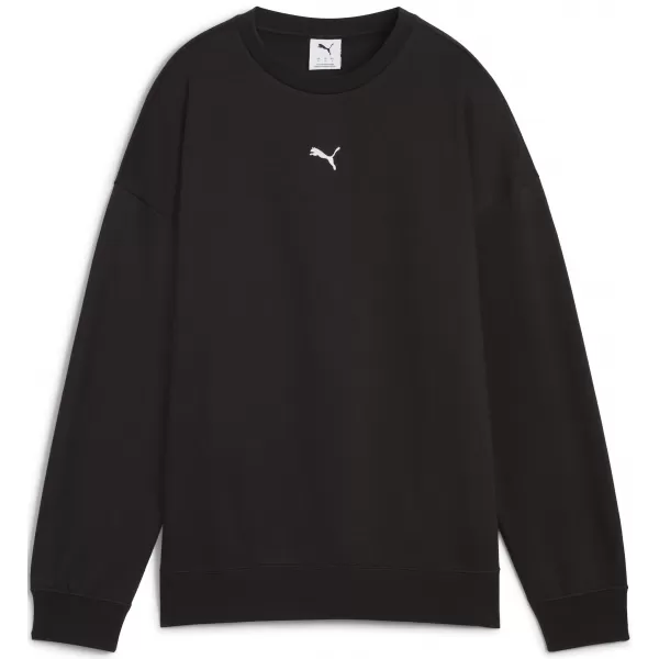  Női pulóver PUMA ESS OVERSIZED CREW FL 68540001 PUMA FEKETE 