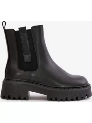 Női bőr szigetelt cipő BIG STAR OO274A386 BLACK Big Star Shoes