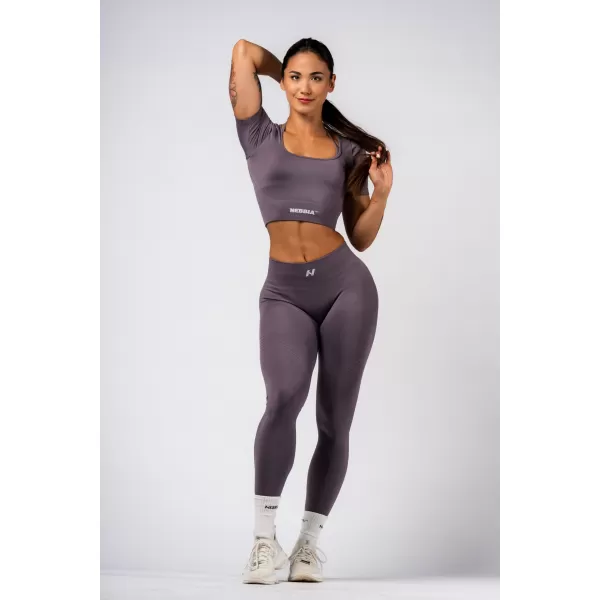 Varrat nélküli formázó felső FLOW SEAMLESS 499 DARK GREY Nebbia 