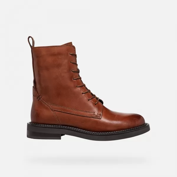  Női bokacsizma GEOX G004555 VILÁGOSBARNA 