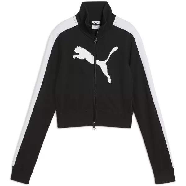  Dámská mikina PUMA FUTURE PUMA ARCHIVE T7 SLIM CROPPED TRACK JACKET 63212301 PUMA BLACK/PUMA WHITE 
