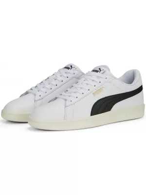 Férfi cipő PUMA SMASH 3.0 L 39098703 PUMA FEHÉR/FEKETE/ARANY/ELEFÁNTCSONT