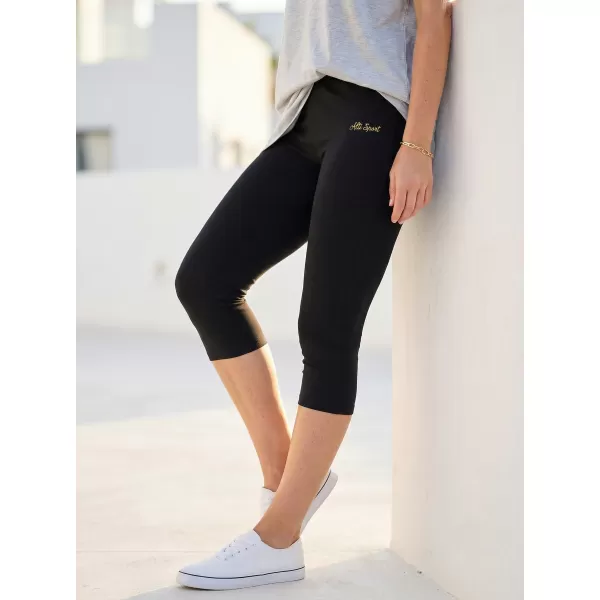  3/4-es női leggings ALTISPORT OWECA FEKETE 