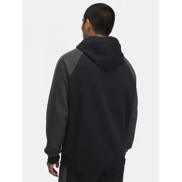  Férfi pulóver UNDER ARMOUR RIVAL FLC CB HOOD FEKETE 