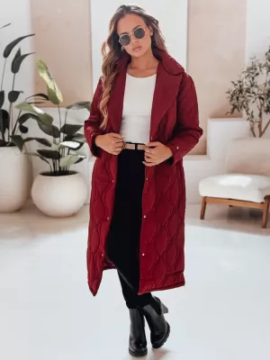 Női kabát DSTREET TY4940 BORDÓ