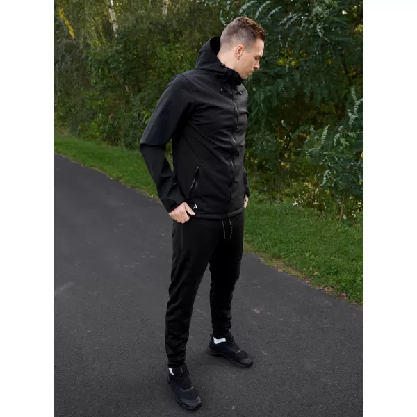  Férfi softshell dzseki ALTISPORT NEWET FEKETE 
