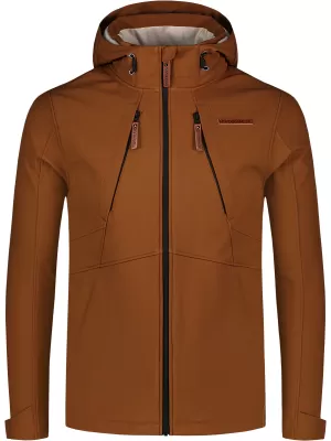 Férfi softshell kabát NORDBLANC NBWSM8264 PUŠTÍK BARNA