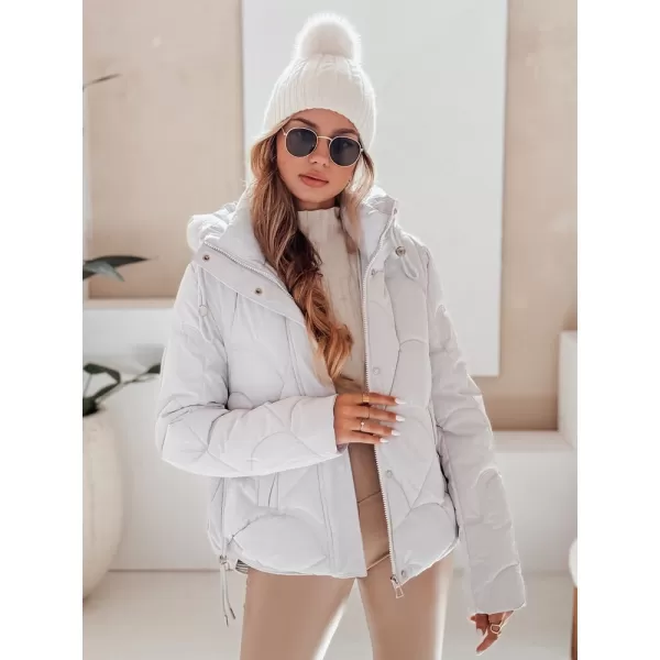 Női kabát DSTREET TY5042 FEHÉR 
