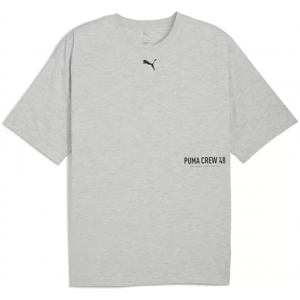  Férfi póló PUMA M GRAPHIC OVERSIZE TEE 52762604 VILÁGOSSZÜRKE HANGA 