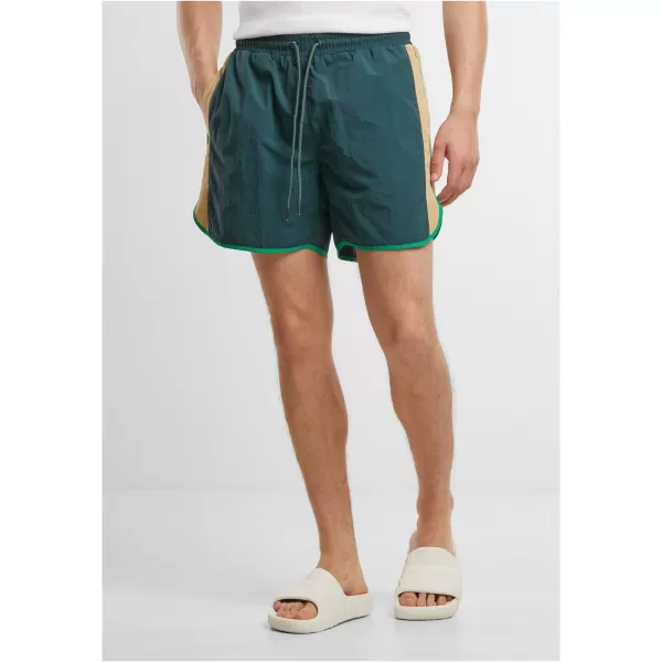  Férfi úszónadrág URBAN CLASSICS TB7348 ÜVEG ZÖLD 