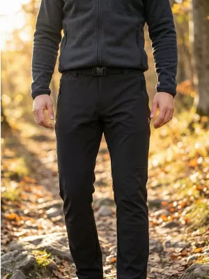 Férfi softshell nadrág ALTISPORT CORRON FEKETE