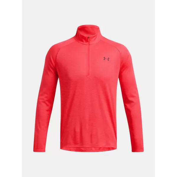  Férfi póló UNDER ARMOUR UA TECH TEXTURED 1/2 ZIP PIROS 