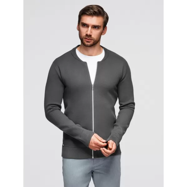  Férfi pulóver OMBRE OM-SWZS-0146 GRAFIT 