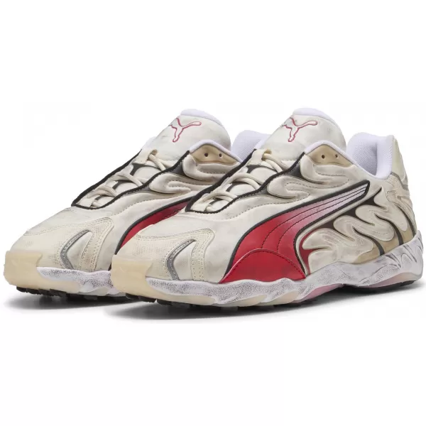  Férfi cipő PUMA INHALE DISTRESSED 40453202 ALPESI HÓ/MINDIG PIROS 
