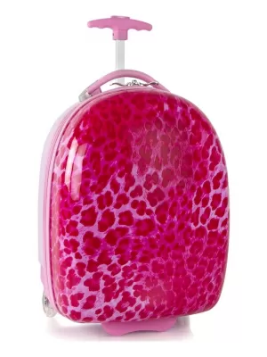 Bőrönd HEYS KIDS PINK LEOPARD RÓZSASZÍN LEOPÁRD