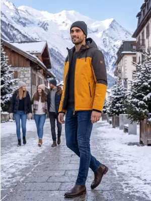 Férfi téli kabát ALTISPORT GOLDWIN MUSTÁR