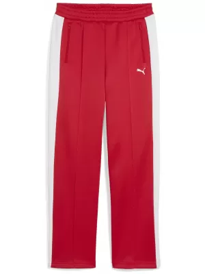 Női melegítőnadrág PUMA T7 ALWAYS ON STRAIGHT TRACK PANTS OP 62979711 MINDEN IDŐK PIROS