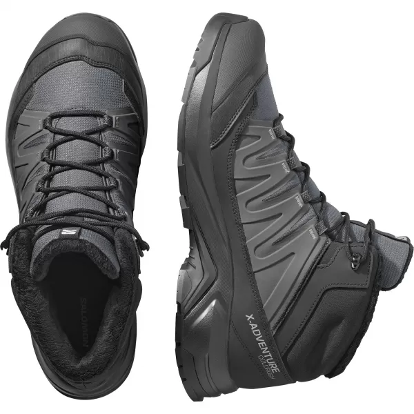  Férfi cipők SALOMON X-ADVENTURE COLDRUSH WATERPROOF ASZFALT/FEKETE/ÖTVÖZET 