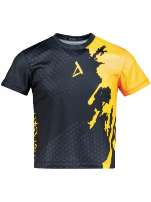Gyermekfunkciós T -piró prémium ALTISPORT VOJ/ALM112TR01 FEKETE-FLUO NARANCS