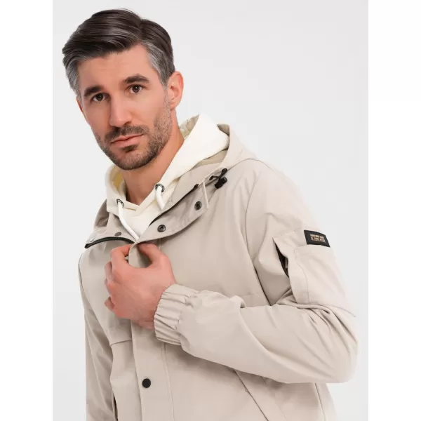  Kabát OMBRE OM-JANP-0225 BÉZS 
