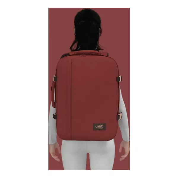  Hátizsák CABINZERO CLASSIC 44L VÖRÖS SANGRIA 