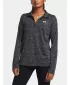 Női pulóver UNDER ARMOUR TECH 1/2 ZIP- TWIST FEKETE