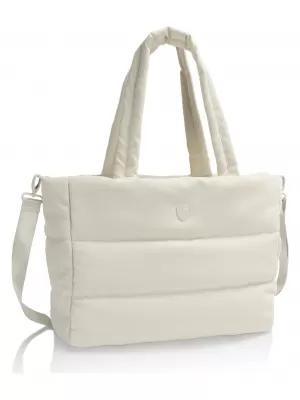 Táska HEYS PUFFER TRAVEL TOTE TÖRTFEHÉR