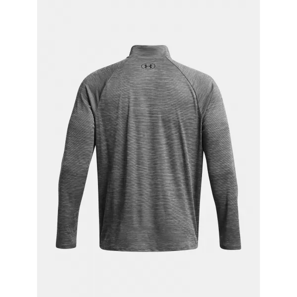  Férfi póló UNDER ARMOUR UA TECH TEXTURED 1/2 ZIP 1382797-025 SZÜRKE 
