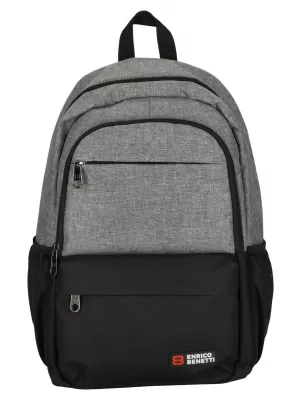 Hátizsák ENRICO BENETTI HAMBURG NOTEBOOK BACKPACK 23 L VILÁGOSSZÜRKE