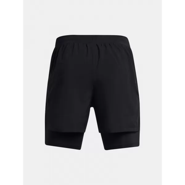  Férfi rövidnadrág UNDER ARMOUR UA LAUNCH 5'' 2-IN-1 SHORTS 1382640-001 FEKETE 
