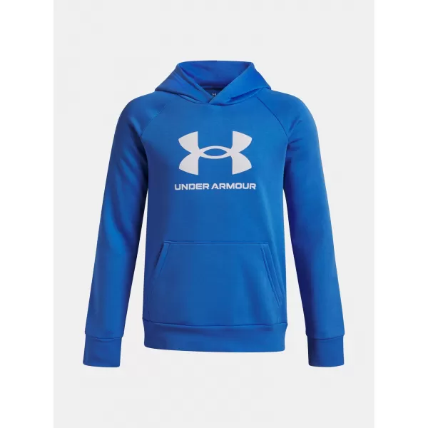  Fiú pulóver UNDER ARMOUR UA RIVAL FLEECE BL HOODIE 1379791-402 KÉK 
