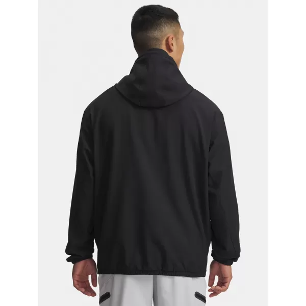  Férfi pulóver UNDER ARMOUR UA UNSTOPPABLE WVN HOODIE 6003864-001 FEKETE 