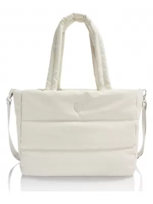 Táska HEYS PUFFER TOTE BAG TÖRTFEHÉR