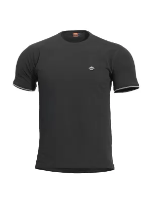 póló PENTAGON LEVANTES CREWNECK STRIPES K09026 FEKETE