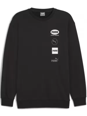 Férfi pulóver PUMA POWER GRAPHIC CREW 68275101 PUMA FEKETE