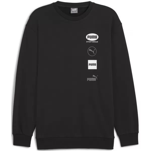  Férfi pulóver PUMA POWER GRAPHIC CREW 68275101 PUMA FEKETE 