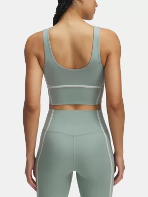 Női felső UNDER ARMOUR MERIDIAN PIPED CROP TANK 6003529-348 ZÖLD