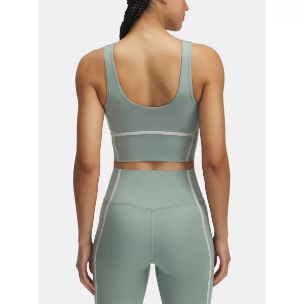  Női felső UNDER ARMOUR MERIDIAN PIPED CROP TANK 6003529-348 ZÖLD 