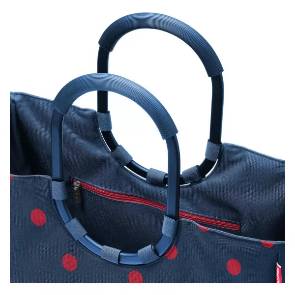  Kézitáska REISENTHEL LOOPSHOPPER L FRAME VEGYES PÖTTYÖK PIROS 