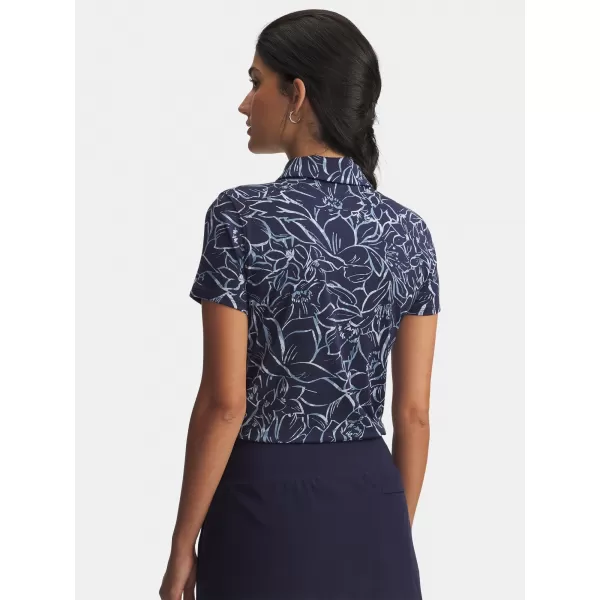  Női póló UNDER ARMOUR UA PLAYOFF 3.0 PRINTED POLO 1387148-411 KÉK 
