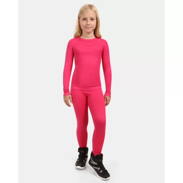  Lányok termonadrág KILPI OLINE-JG ZJ0505KI RÓZSASZÍN 