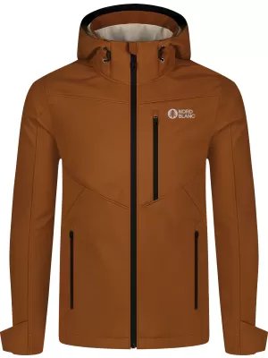 Férfi softshell kabát NORDBLANC NBWSM8263 PUŠTÍK BARNA