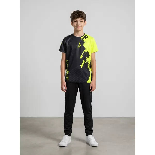  Gyermekfunkciós T -piró prémium ALTISPORT VOJ/ALM112TR01 FEKETE-FLUO SÁRGA 