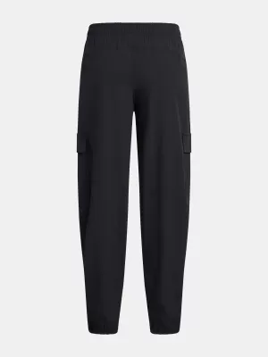 Lány sportnadrág UNDER ARMOUR UA RIVAL WOVEN CARGO PANTS 1386527-001 FEKETE