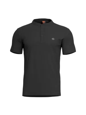 póló PENTAGON LEVANTES HENLEY T-SHIRT K09025 FEKETE