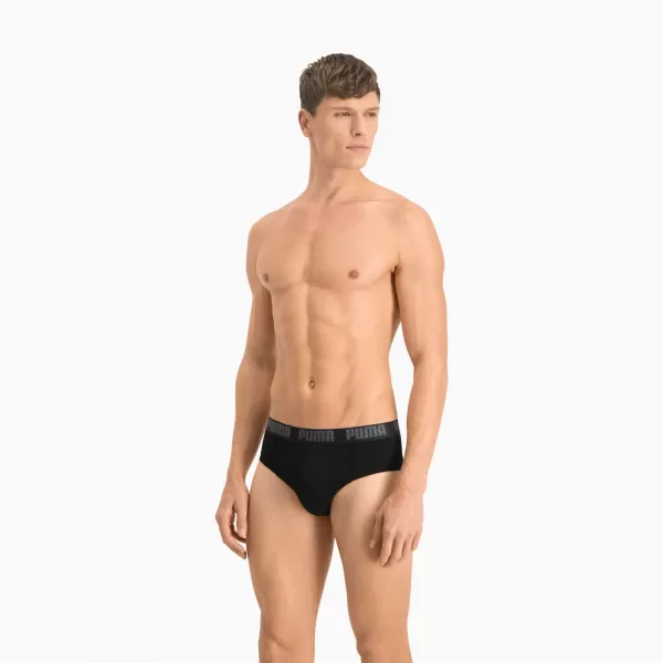  Férfi rövidnadrág PUMA BASIC BRIEF 2P 88910006 FEKETE/FEKETE 