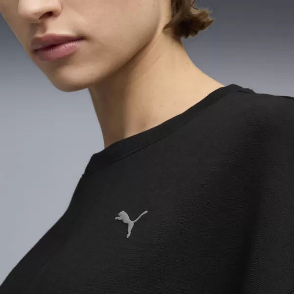  Női pulóver PUMA W CLOUDSPUN CREW 52746101 PUMA FEKETE 