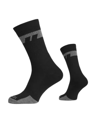 Zokni PENTAGON ALPINE MERINO SOCKS MID EL14016 01 EL14016 FEKETE